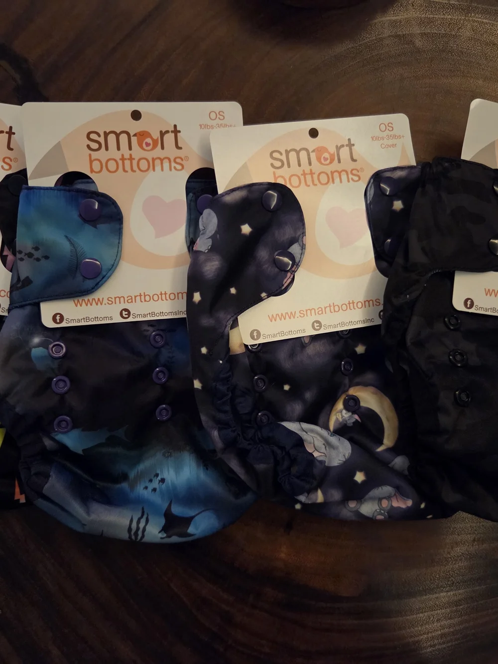 NEW Smart Bottoms Cloth Diaper Covers – 4 Pack – One Size